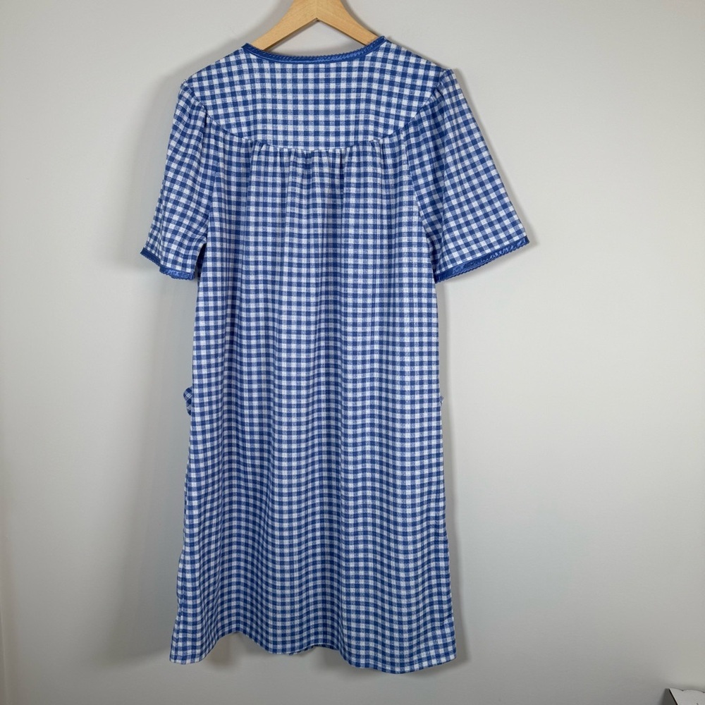 Adonna Sleepwear Bundle Set Lot Of 2 Plaid Floral Nightgown Pajama House Dresses - Picture 11 of 11